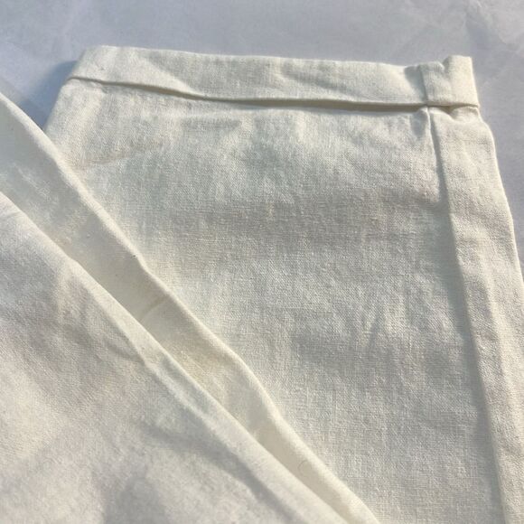 J. Crew Factory AW839 White linen blend draawstring pants NWT - Picture 6 of 11